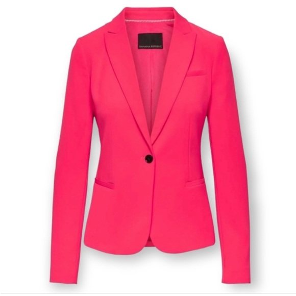 Banana Republic Jackets & Blazers - Banana Republic Blazer, Hot Pink, Size 0